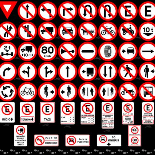  PLACAS DE REGULAMENTAÇÃO por Sinalplaca