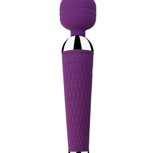 Massageador Magic Wand com 10 Vibrações e Saliências