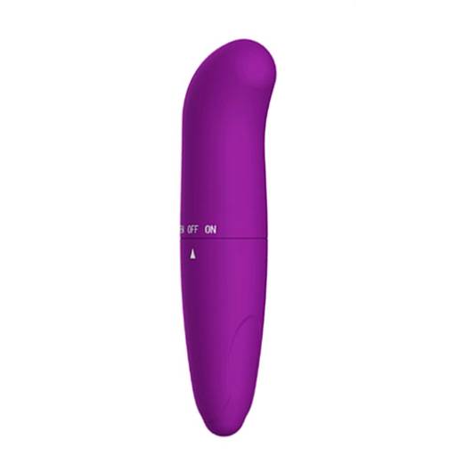 Vibrador Ponto G com Textura Aveludada Roxo
