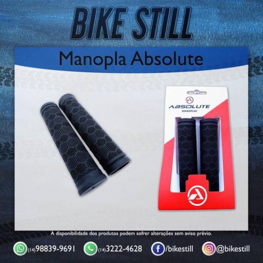 Comprar o produto de Manopla Absolute RG1 de borracha em Bauru em Ciclismo pela empresa Bicicletaria Bike Still  em Bauru, SP por Solutudo