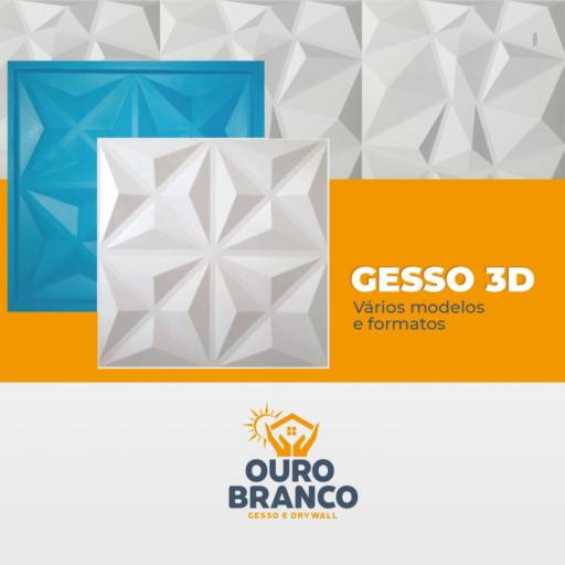 Comprar o produto de Gesso 3D em Revestimento de Parede pela empresa Gesso Ouro Branco em Foz do Iguaçu, PR por Solutudo