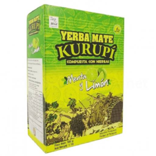 Comprar o produto de Erva Mate Kurupí Composta Menta e Limão 500g em Erva Mate pela empresa Viva Natural - Produtos Naturais em Foz do Iguaçu, PR por Solutudo