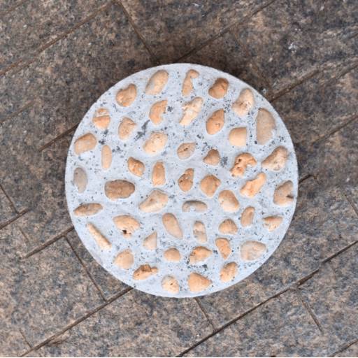 Lajota Redonda de Pedra por Artefatos de Cimento e Lajes Santos • Muros Pré-Fabricados e Lajes em Atibaia