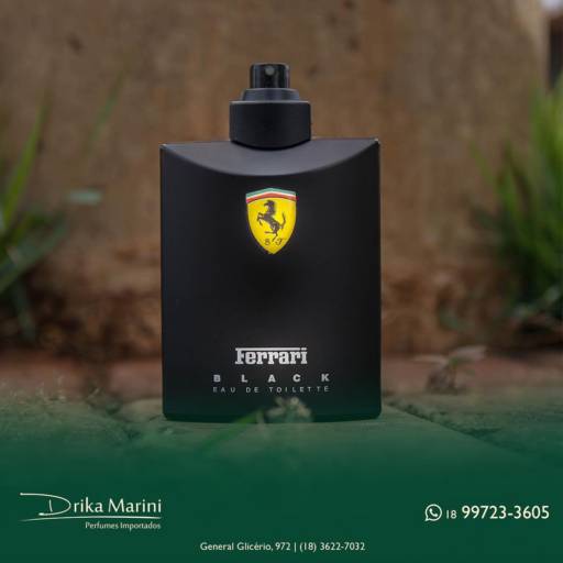 Comprar o produto de Ferrari Black em Perfumes Importados Masculinos pela empresa Drika Marini Perfumes Importados em Araçatuba, SP por Solutudo