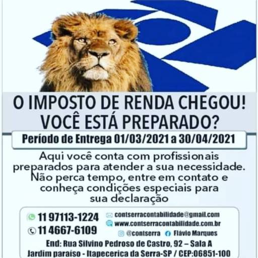 Comprar o produto de IMPOSTO DE RENDA em Contabilidade pela empresa Cont Serra Contabilidade em Itapecerica da Serra, SP por Solutudo
