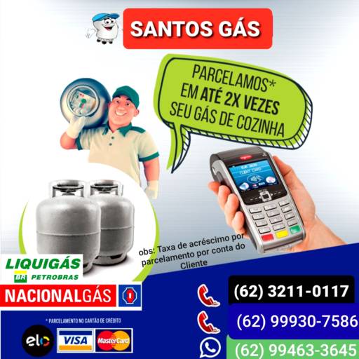 Gás de Cozinha em Aparecida de Goiânia - Santos Gás por Santos Gás