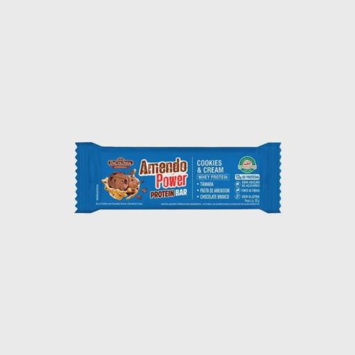 Barra de Proteína AmendoPower sabor Cookies and Cream 50g - DaColônia