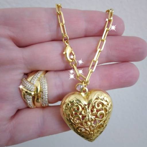 Pulseira e anel com banho de ouro e zircônias por Laís Faganello SemiJóias