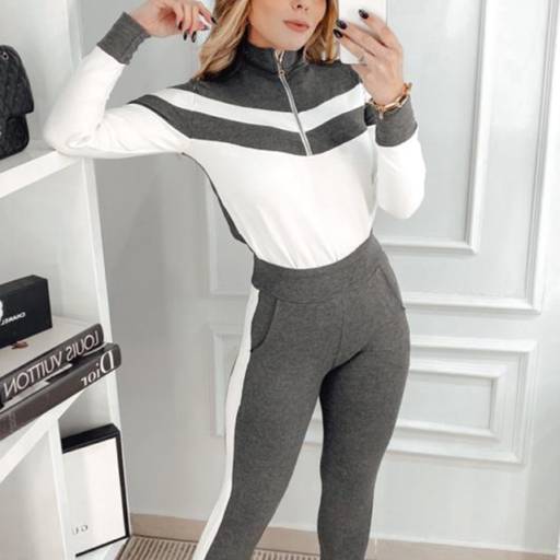 Conjunto Moletinho Feminino Alice por Fashion Lee