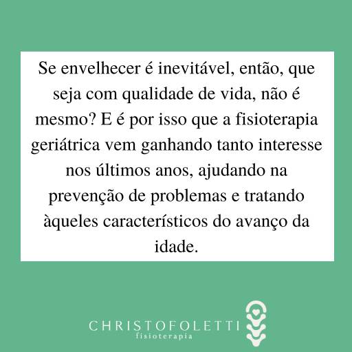 Fisioterapia Geriátrica - Dra. Paula Christofoletti   por Clínica Christofoletti Fisioterapia Estética Pilates