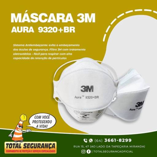 Máscara Descartável 3M por Total Segurança