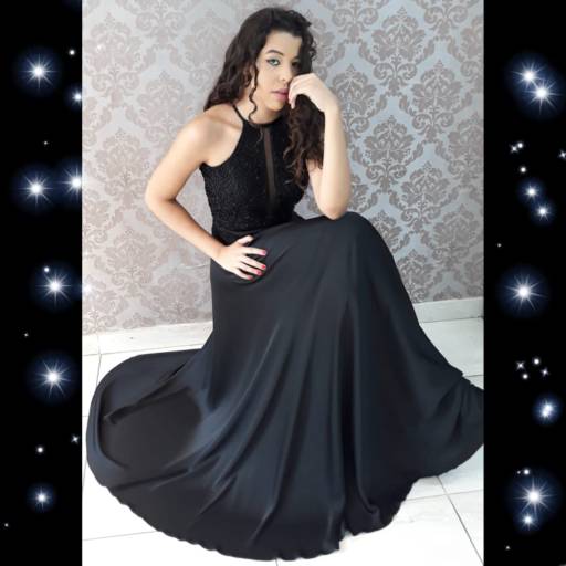 Vestido Godê Bordado