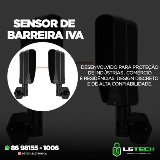 Sensor de barreira Iva por Lg Tech - Segurança Eletrônica