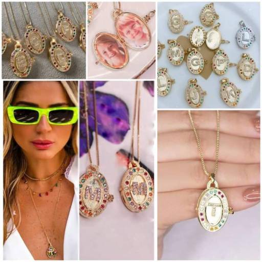 Relicário da linha personalizada por Laís Faganello SemiJóias