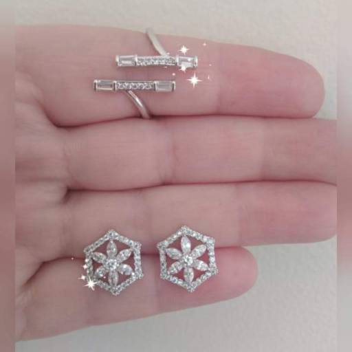 Rodhium branco e zircônias por Laís Faganello SemiJóias