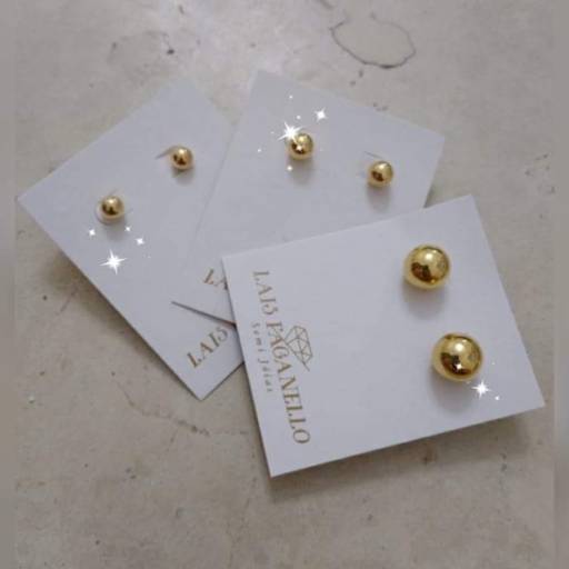 Brincos de Bolas por Laís Faganello SemiJóias