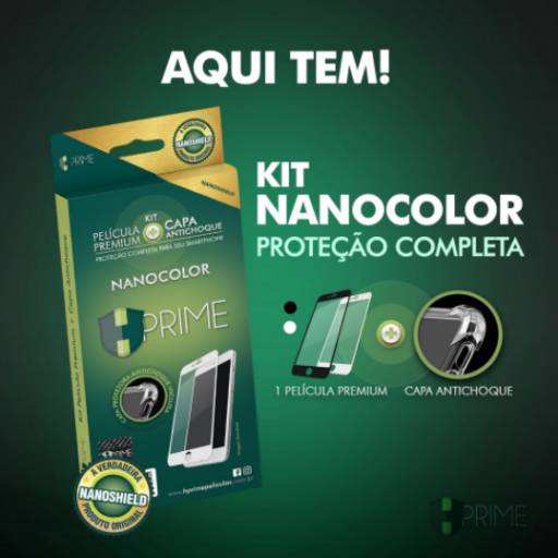Película Premium HPrime Apple IPhone 12 6.1" - [Preto] - Kit NanoColor (Acompanha Capa Protetora) por Senhor Smart - Curitiba 