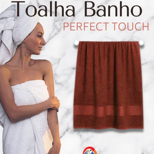 Toalha Banho Felpuda - Toquio Vermelha