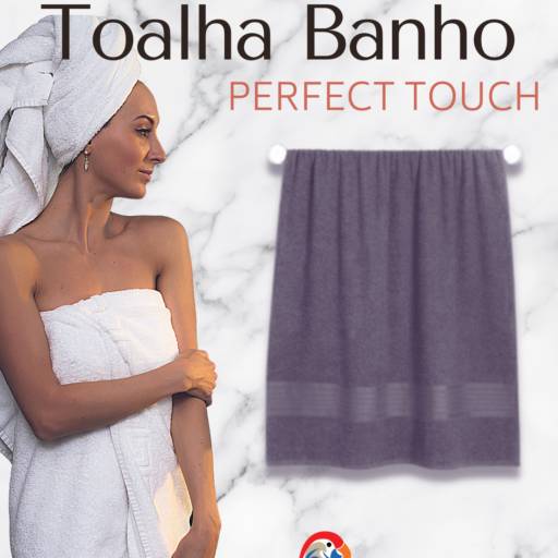 Toalha Banho Felpuda - Toquio Cinza