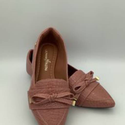 Sapatilha croco com laço Rose por Geovana Freitas Calçados