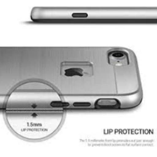 Capa Protetora Obliq Slim Meta Iphone 7/8 - Prata, Obliq, Capa Anti-Impacto, Prata por Senhor Smart - Curitiba 
