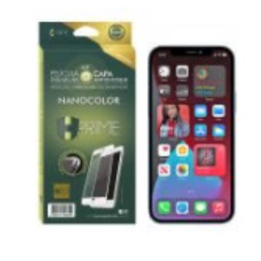 Película Premium HPrime Apple IPhone 12 Pro MAX 6.7 [Preto] - Kit NanoColor (Acompanha Capa Protetora) por Senhor Smart - Curitiba 