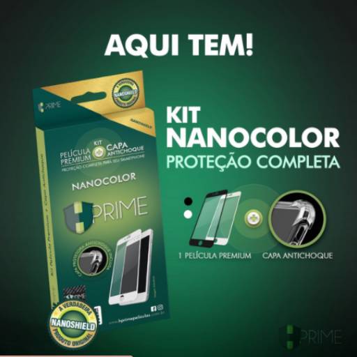 Película Premium HPrime Apple IPhone 11 - [Preto] - Kit NanoColor (Acompanha Capa Protetora) por Senhor Smart - Curitiba 