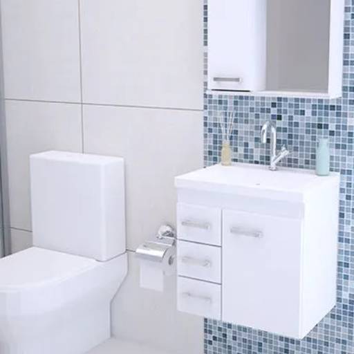 Comprar o produto de Gabinete de banheiro em Armários pela empresa JF Materiais para Construção  em Marília, SP por Solutudo