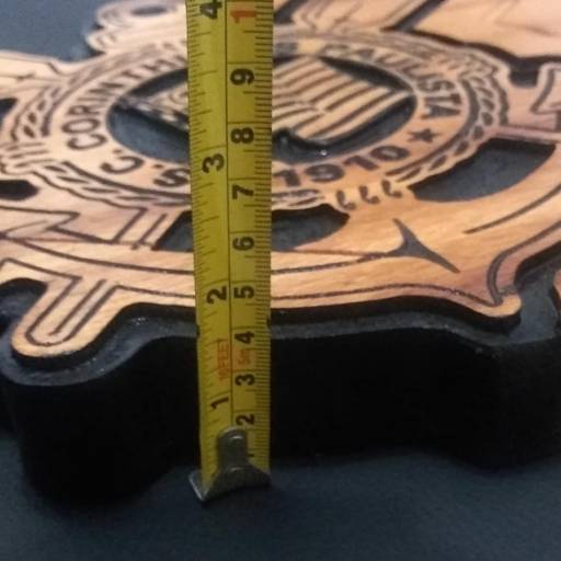 Tábua de carne personalizada com símbolo do CORINTHIANS por DV Artes em Madeira