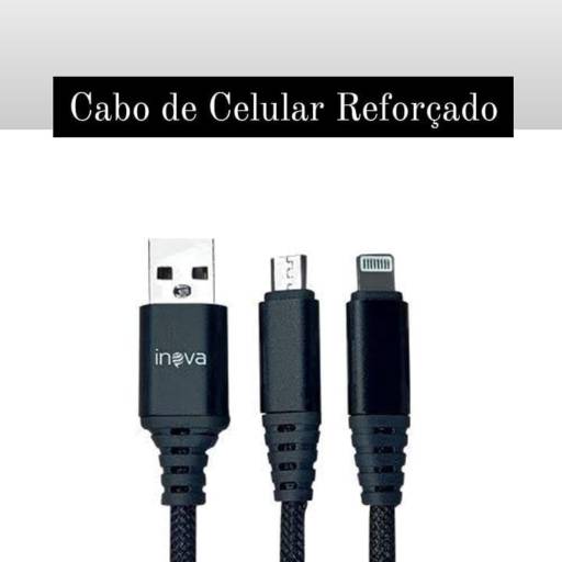 Cabo de Celular Rápido Reforçado V8 Inova  em Bauru por Senhor Vintage - Presentes, Eletrônicos e Acessórios em Bauru