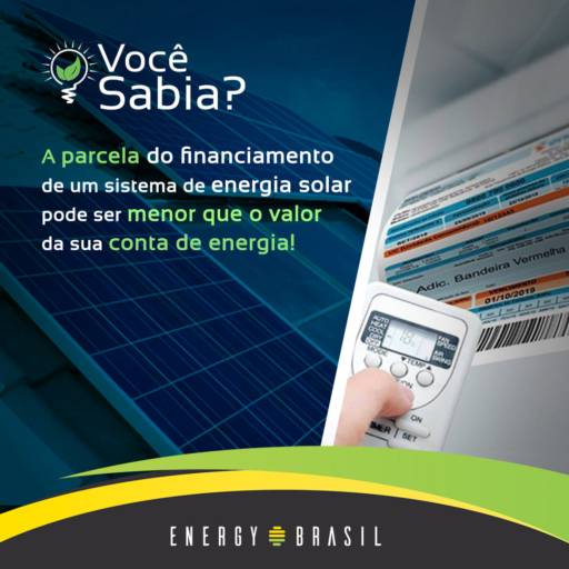 Financiamento Solar em até 120x por Energy Brasil 
