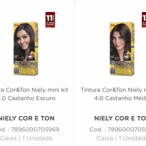 Tintas para Cabelo Cor&Ton Niely por Lucma Beleza
