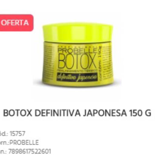B-Tox Probelle Definitiva Japonesa por Lucma Beleza