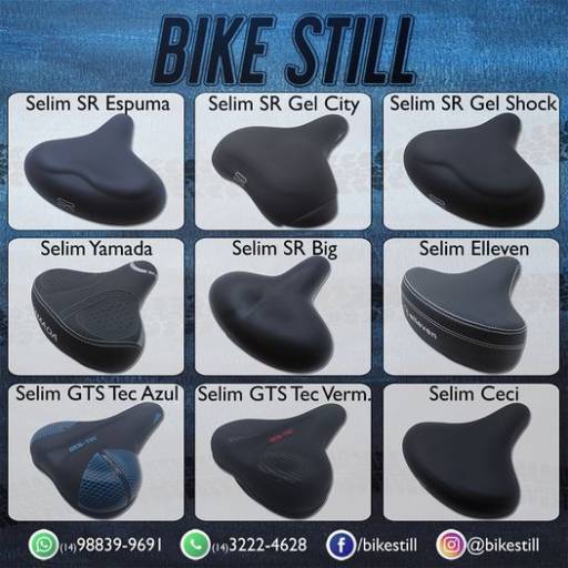 Comprar o produto de Diversos modelos de selins para bicicleta em Ciclismo pela empresa Bicicletaria Bike Still  em Bauru, SP por Solutudo