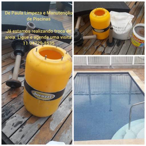 Higienização da areia da Piscina