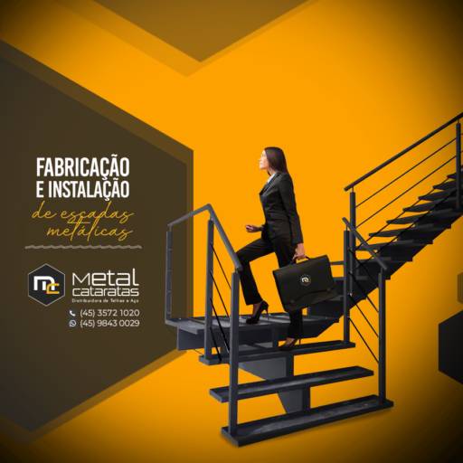 Comprar o produto de Fabricação e instalação de escadas metálicas  em Construção pela empresa Metal Cataratas em Foz do Iguaçu, PR por Solutudo