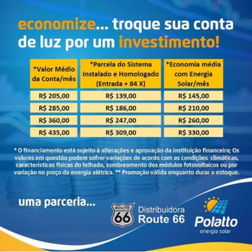 Troque sua conta de luz por um investimento por Polatto Energia Solar