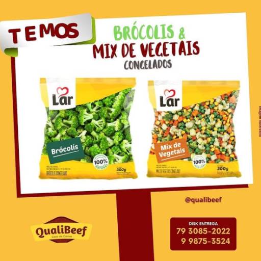 Comprar o produto de Brócolis e Mix de vegetais em Kit para Churrasco pela empresa QualiBeef Casa de Carnes em Aracaju, SE por Solutudo