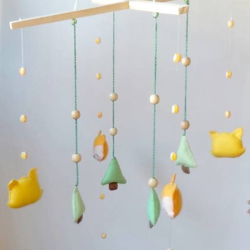 Mobile de Raposa por Mon Petit Ateliê