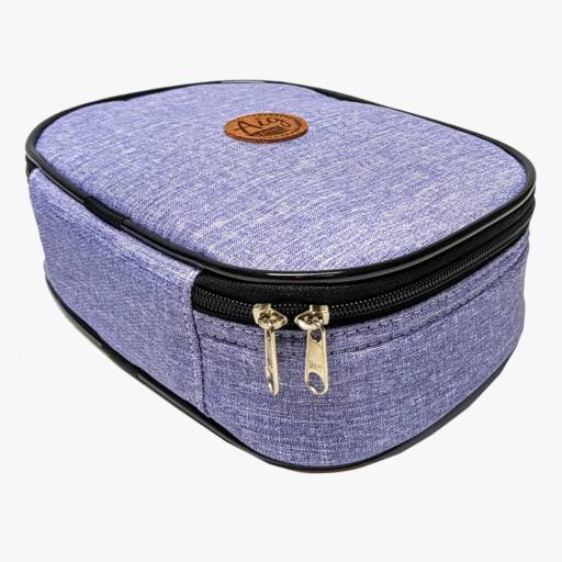 ESTOJO JUMBO SINTÉTICO LILÁS + 24 LÁPIS DE COR