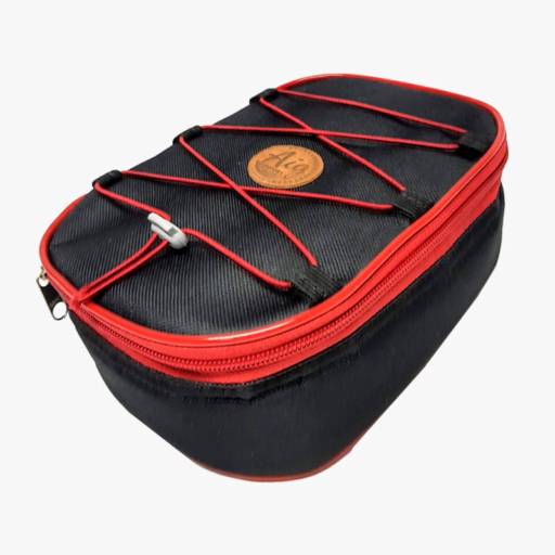 ESTOJO JUMBO MASCULINO PRETO C/ CADARÇO + 24 LÁPIS DE COR