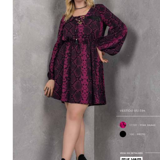VESTIDO PINK SNAKE