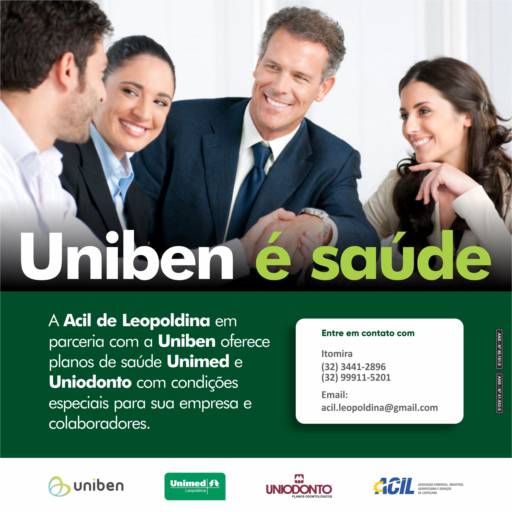 Comprar o produto de Uniben é saúde  em Outros Serviços pela empresa Acil - Associação Comercial, Industrial, Agropecuária e Serviços de Leopoldina em Leopoldina, MG por Solutudo