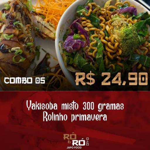 Comprar o produto de Yakisoba Misto 300 gramas + Rolinho de primavera em Restaurantes Japoneses pela empresa Rô e Ró Japo Food em Salvador, BA por Solutudo