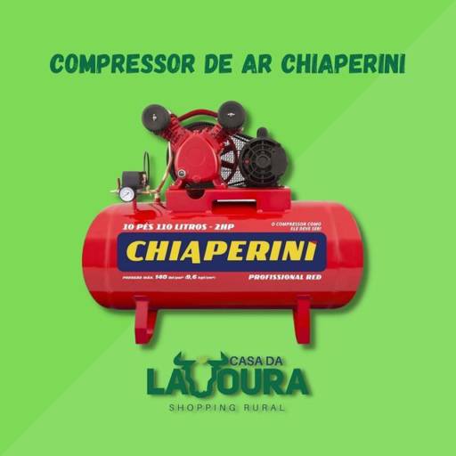 Comprar o produto de Compressor de ar Chiaperini em Compressores pela empresa Casa da Lavoura em Mineiros, GO por Solutudo