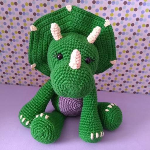 Dinossauro Amigurumi  35 a 40 cm mais ou menos