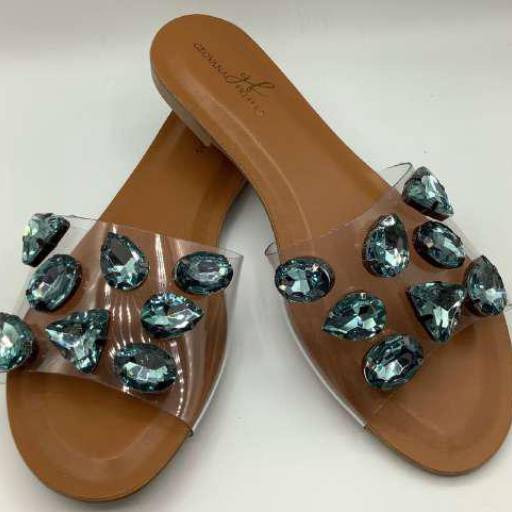 Rasteirinha Vinil Cristal por Geovana Freitas Calçados