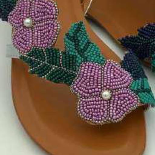 Rasteirinha Metalic Vermelho por Geovana Freitas Calçados