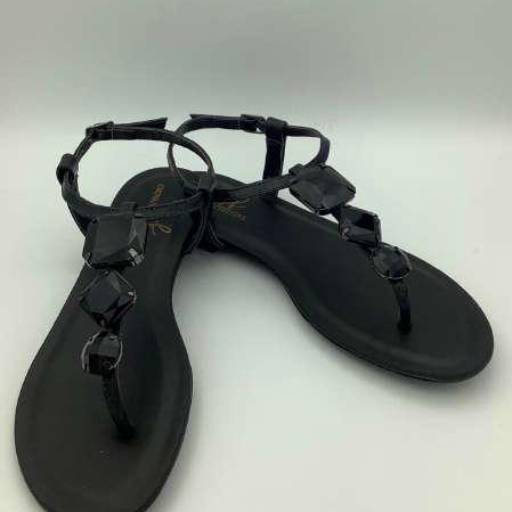 Rasteirinha Preto Pedra Preta por Geovana Freitas Calçados