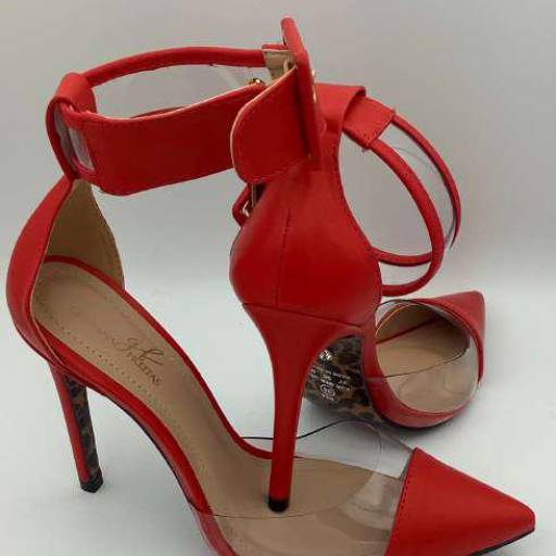 Scarpin Napa Oliva com Vinil 11cm por Geovana Freitas Calçados